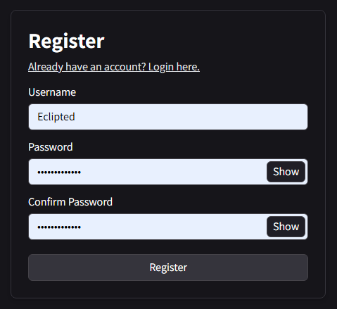 CAD Registration Form